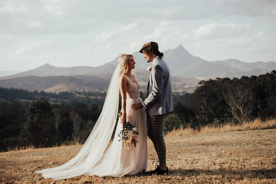 Tweed Coast Helicopter Elopement - Hitched In Paradise - Midginbil Hill - Mt Warning