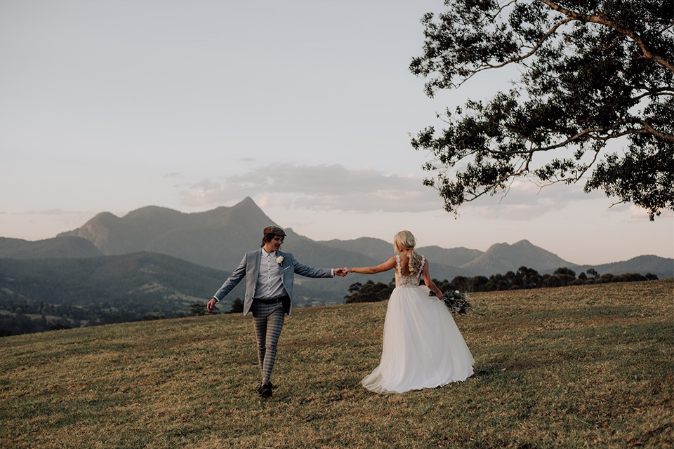 Hitched In Paradise - Gold Coast Helicopter Wedding - Midginbil Hill  - Bonnie Ben 