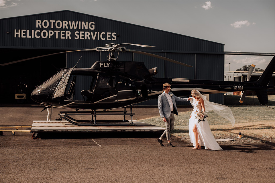 Byron Bay Helicopter Elopement - Hitched In Paradise - Bonnie Ben