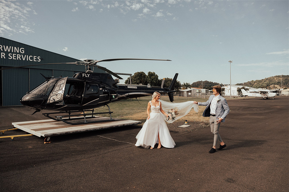 Byron Bay Helicopter Elopements - Hitched In Paradise - Bonnie Ben