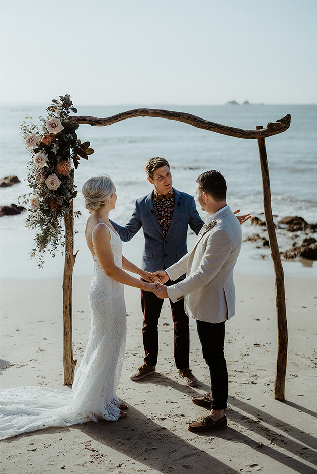 Byron Bay Beach Elopement - Wategos Wedding Celebrant - Benjamin Carlyle 