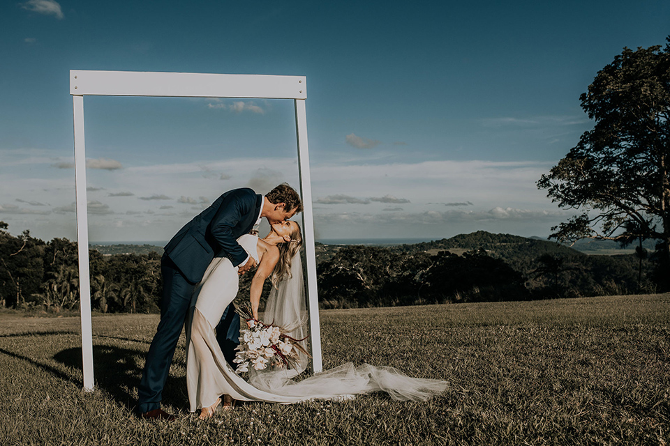Tweed Coast Elopement - Ardeena Intimate Wedding Kiss