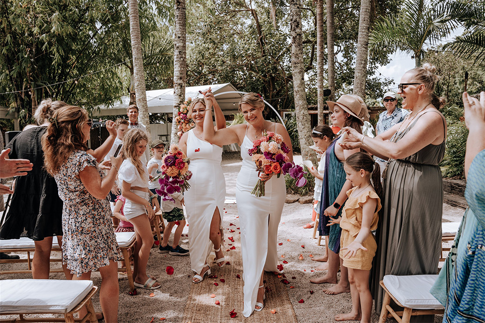 Byron Bay Elopement - Lucy & Tiff - Secret Garden Micro Wedding 
