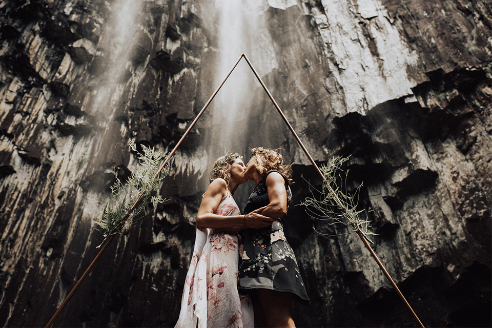 Byron Waterfall Wedding - Mel & Charlie - Adventure Elopement