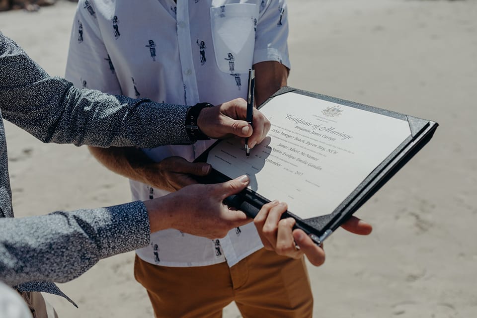 Marriage Registry Paperwork Package
