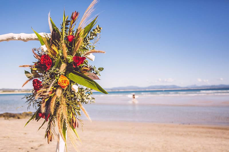 The Pass Wedding – Byron Bay Elopement – Wedding Flowers The Pass Wedding - Byron Bay Elopement - Wedding Flowers