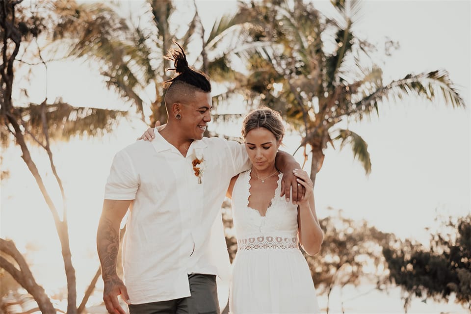 Froggy Beach Elopement on the Gold Coast