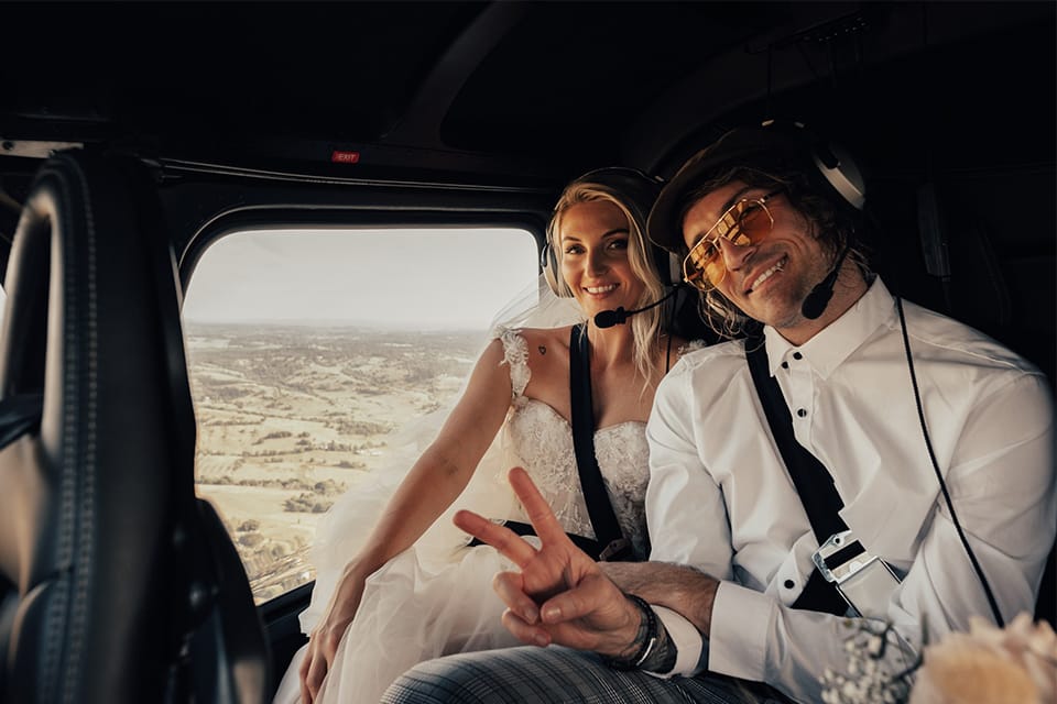 Byron Bay Helicopter Elopement - Hitched In Paradise - Tweed Coast adventure wedding