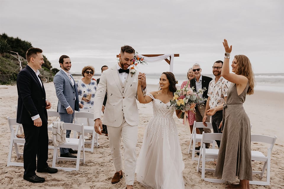 Byron Bay Micro Wedding Belongil Beach